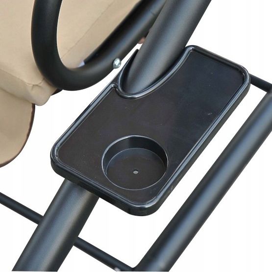 Garden Swing Convertible 2-in-1 with Beige Cushions