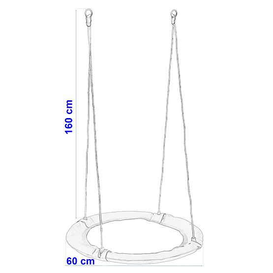 Garden Swing Nest Romek Multicolor 60 cm