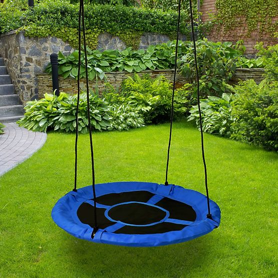 Garden Swing Stork Nest ROMEK Blue 100 cm