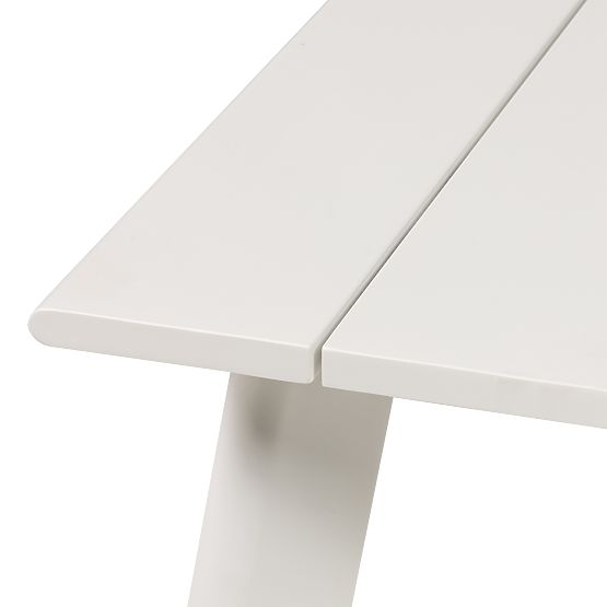 Garden Table Piretto 180 cm, Aluminum, White