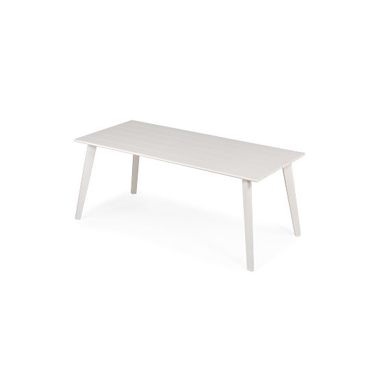 Garden Table Piretto 180 cm, Aluminum, White