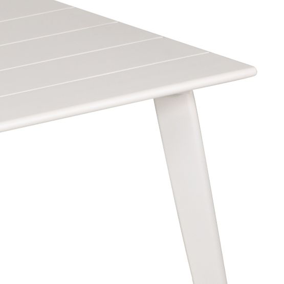 Garden Table Piretto 180 cm, Aluminum, White