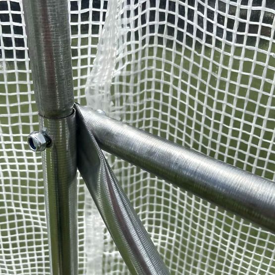 Garden Tunnel Greenhouse 3x2x2 m Multipurpose Metal Frame White Film 2 Entrances