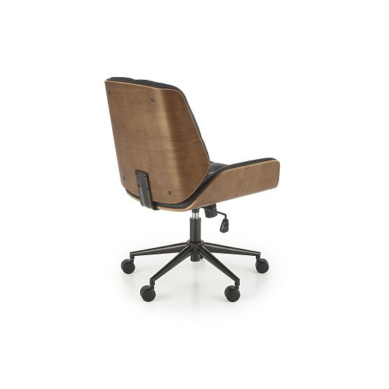 GAVIN Office Chair Walnut/Black (1p=1pc)