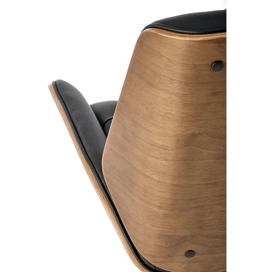 GAVIN Office Chair Walnut/Black (1p=1pc)