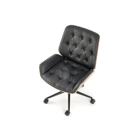 GAVIN Office Chair Walnut/Black (1p=1pc)