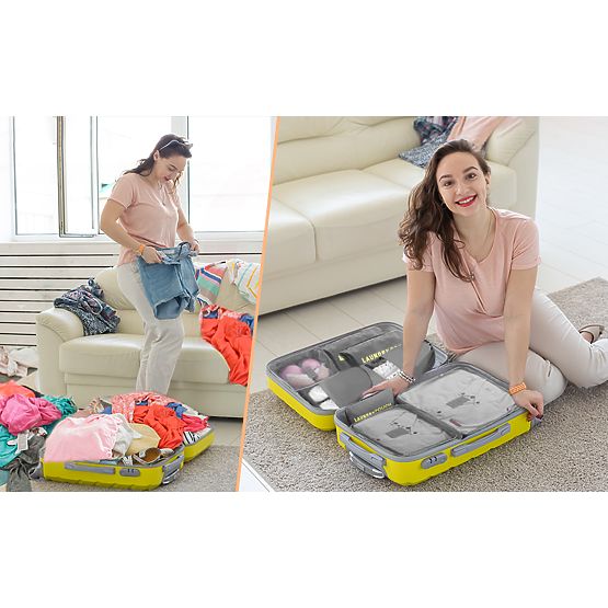 GAVIN Travel Organizer Set Grey