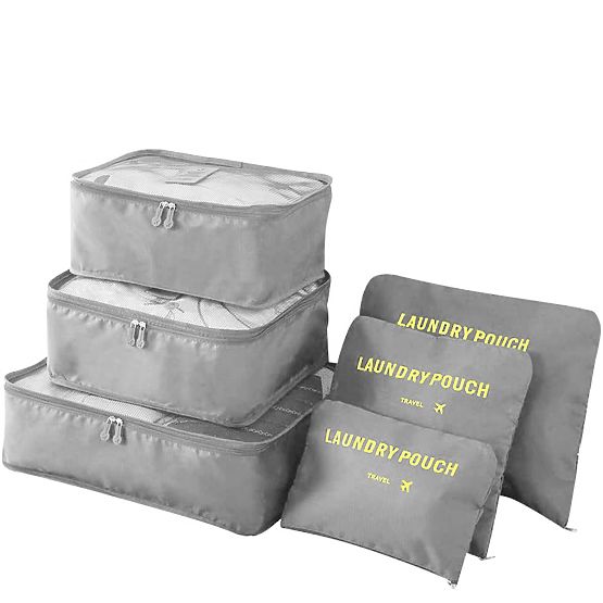 GAVIN Travel Organizer Set Grey