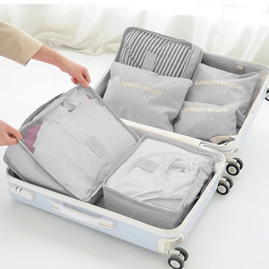 GAVIN Travel Organizer Set Grey