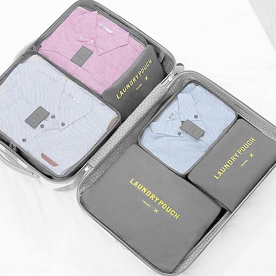 GAVIN Travel Organizer Set Grey