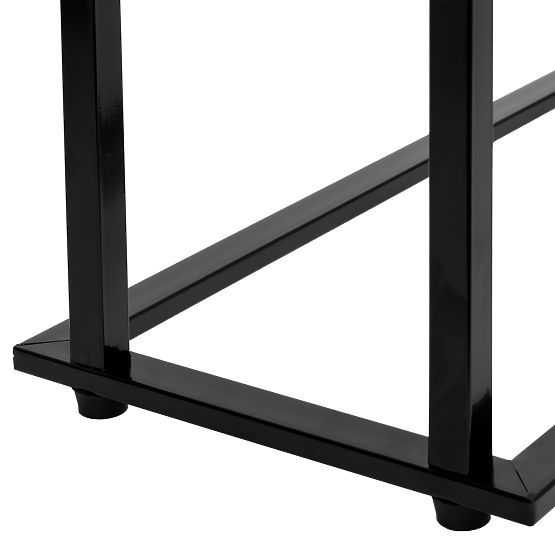 Gesi Black Towel Stand with 2 Arms