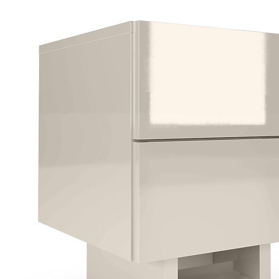 Glim Nightstand, Cashmere, Glossy
