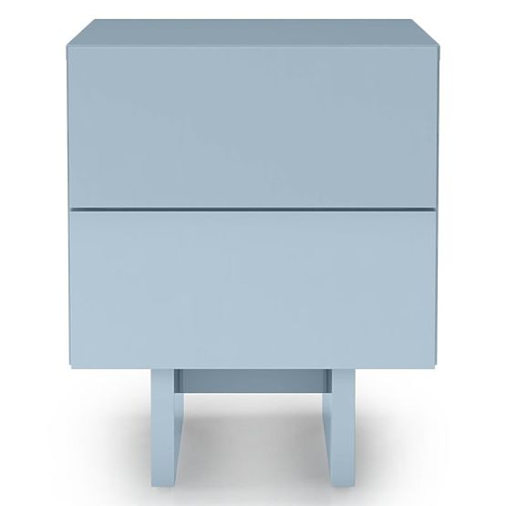 Glim Nightstand, Smoky Blue, Glossy