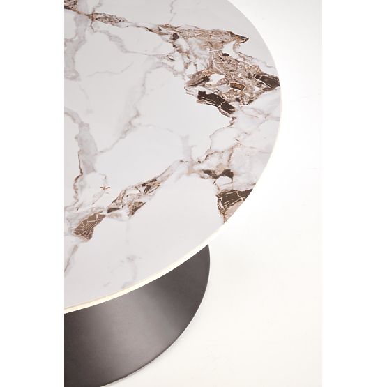 GORETTI Coffee Table White Marble / Black (2p=1pc)