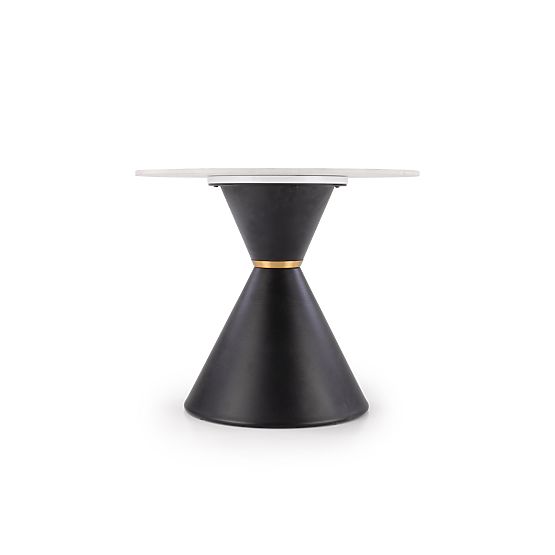 GORETTI_S conference table white marble / black (2p=1pc)