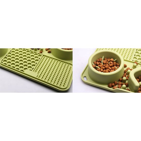 GREEN SLOW FEEDING LICK MAT
