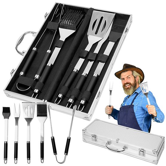 Grilling Accessories GAFAL 6-Piece Set with Case