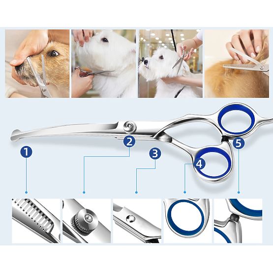 GROMMY Animal Scissors Set for Dogs and Cats