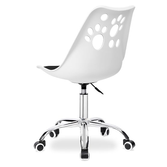 Grover Swivel Chair White-Black