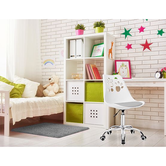 Grover Swivel Chair White-Grey