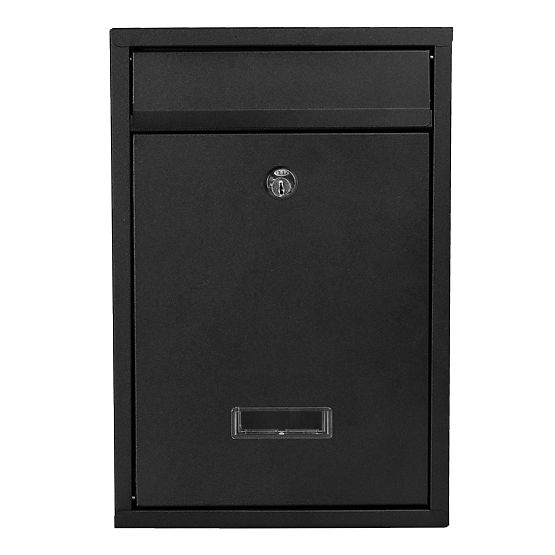 Gustav Black Letter Mailbox