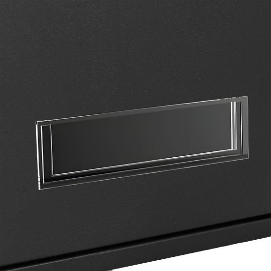 Gustav Black Letter Mailbox