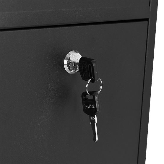 Gustav Black Letter Mailbox