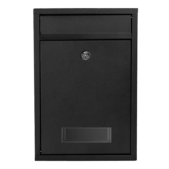 Gustav Black Letter Mailbox