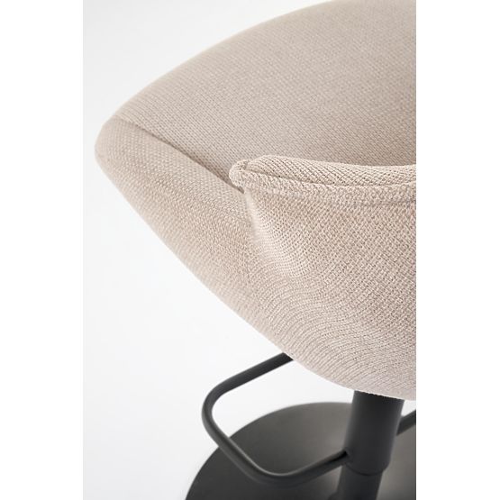 H122 Bar Stool Legs - Black, Seat - Beige (1p=2pcs)