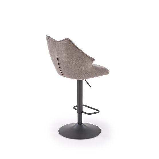 H122 bar stool legs - black, seat - gray (1p=2pcs)