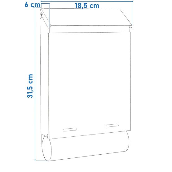 Hadvar Black Letter Mailbox