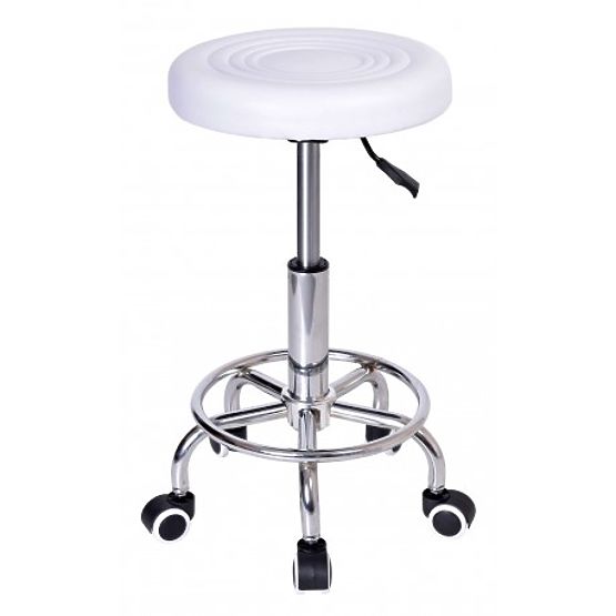 Hairdressing Cosmetic Stool MONZA White