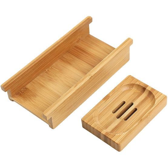 HALIA Bamboo Bathtub Shelf