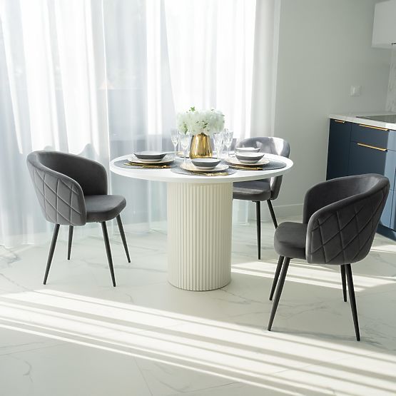 HAMPTON Velvet Graphite Chair