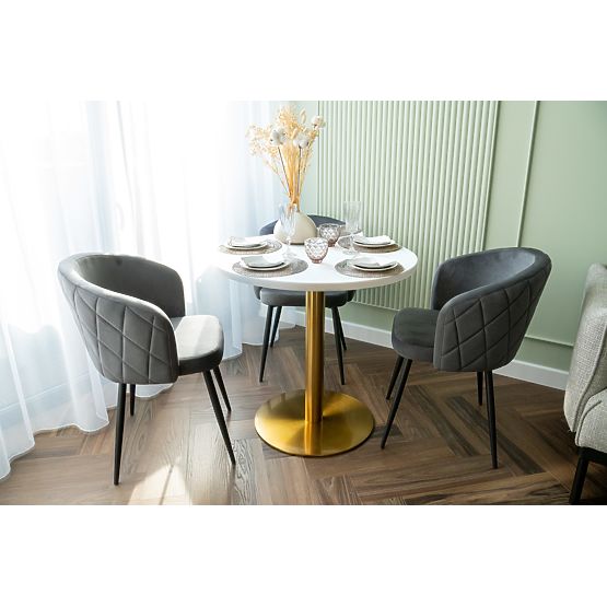 HAMPTON Velvet Graphite Chair