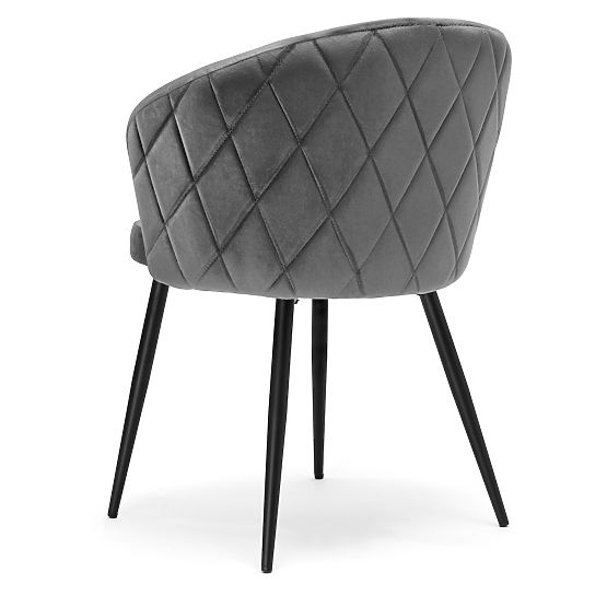 HAMPTON Velvet Graphite Chair