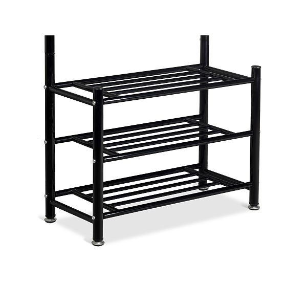 Hanger with shelf for shoes - Black