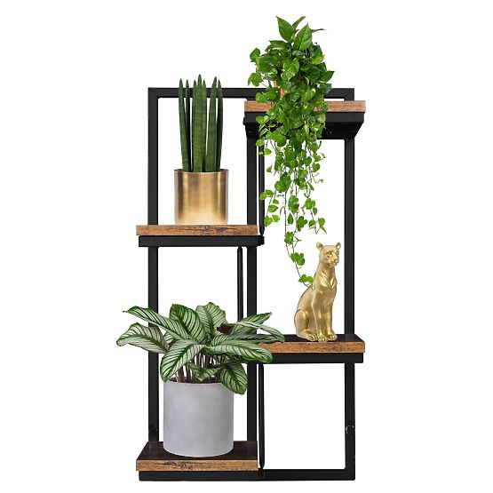 Hanging Black Planter Hagart Rustic Old Oak