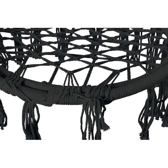 Hanging Chair Stork Nest LAGOS Black with Cushions