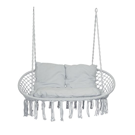 Hanging Chair Stork Nest LAGOS Gray with Cushions