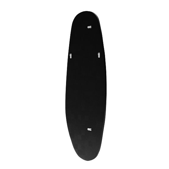 Hanging Mirror in Black Frame Frivatti, 55x150 cm, Irregular Shape