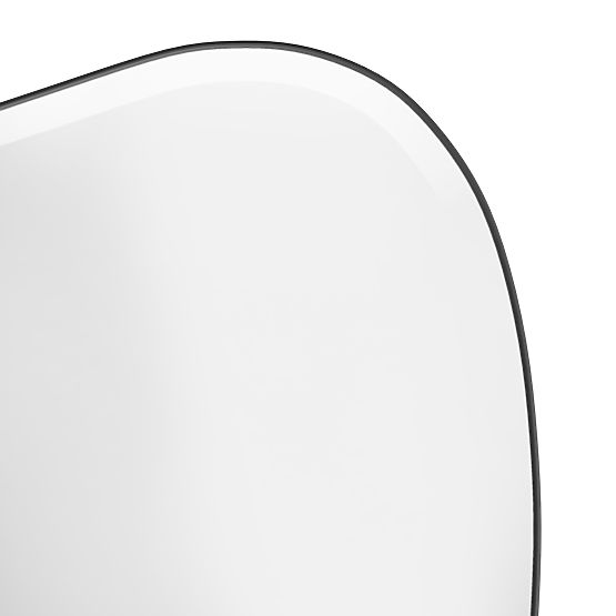 Hanging Mirror in Black Frame Frivatti, 60x100 cm, Irregular Shape