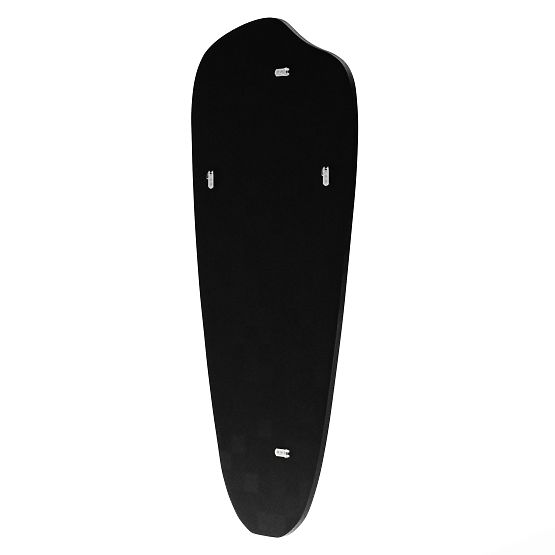 Hanging Mirror in Black Frame Frivatti, 60x140 cm, Irregular Shape