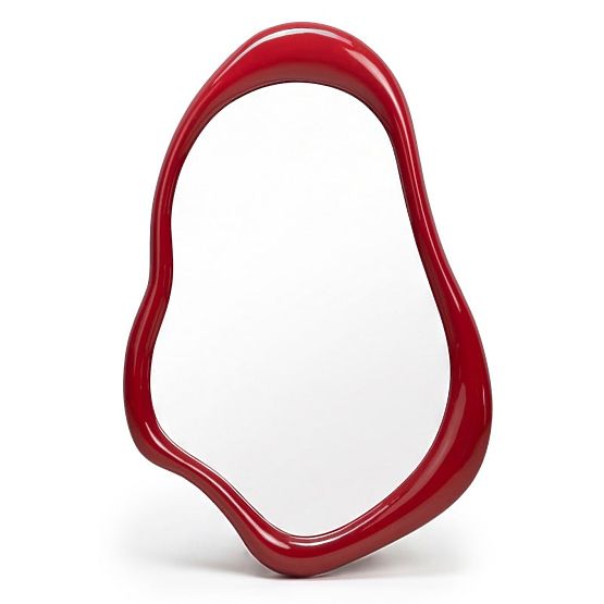 Hanging Mirror Maluma, Red, Glossy