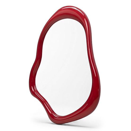 Hanging Mirror Maluma, Red, Glossy