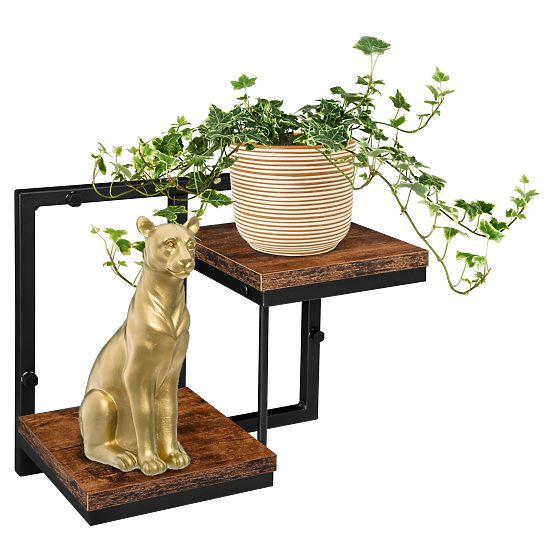 Hanging Planter Black Remus Rustic Antique Oak