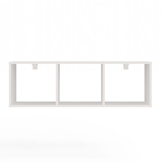 Hanging Shelf COBI 1X3 - Modern Wall Shelf 3 Compartments Matte White