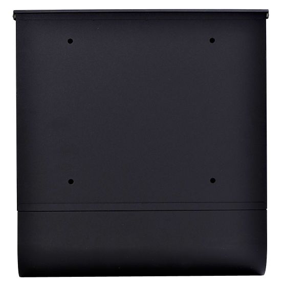 Hans Letter Mailbox with Newspaper Holder Black