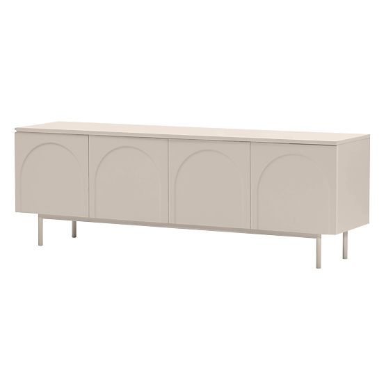 Helene Four-Door TV Cabinet, Cashmere