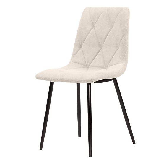 Hesta Chair, Beige/Black Legs